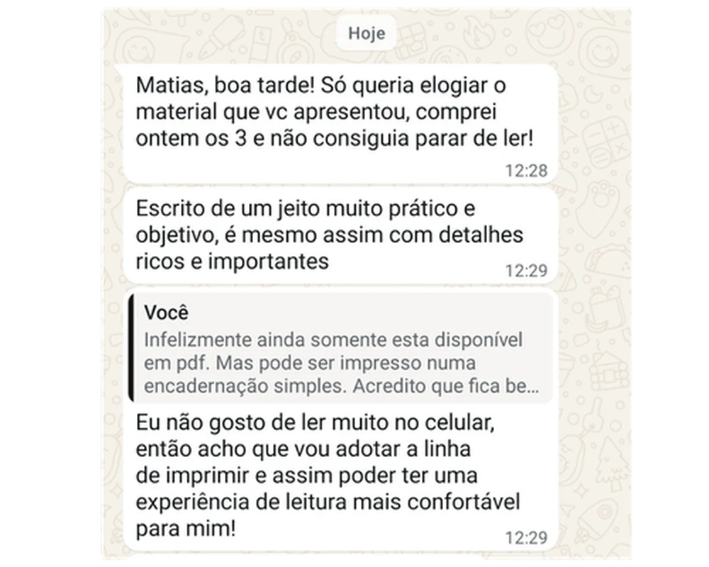 Depoimento de leitor 2